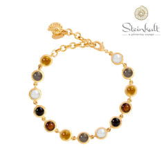 Flexible Bracelet Delphia with semiprecious stones