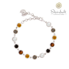 Flexible Bracelet Delphia with semiprecious stones