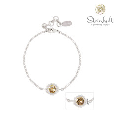 Bracelet "Sheila" Crystal Golden Shadow + Greige