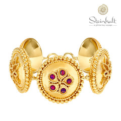 Statement Bracelet "Namasté" Purple Rain Opal