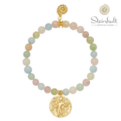 Stone bracelet with coin "Valentina"