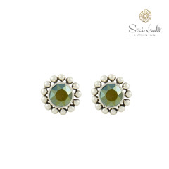 Earrings "Amy" Swarovski Crystal Iridiscent Green