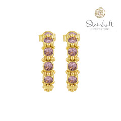 Hoops "Mia" Swarovski Crystal Antique Pink
