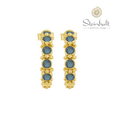 Hoops "Mia" Swarovski Denim Blue
