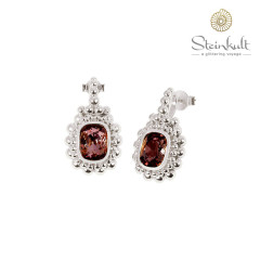 Earrings "Sharon" Swarovski Crystal Antique Pink