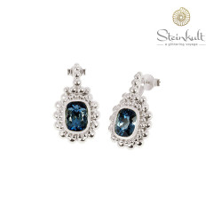 Earrings "Sharon" Swarovski Denim Blue
