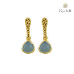 Earrings "Veracruz" Aqua Chalcedony