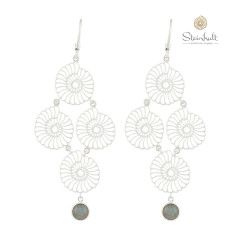 Earrings Steinkult's Resort Icon Chandelier Chalcedony
