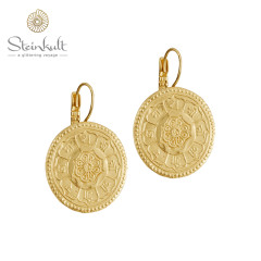 Earrings with coin "Ornella"