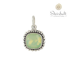 Pendant "Aisha" square Swarovski Chrysolite Opal