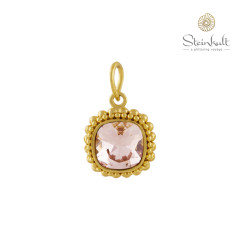 Pendant "Aisha" square Swarovski Vintage Rose