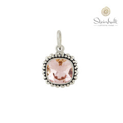 Pendant "Aisha" square Swarovski Vintage Rose