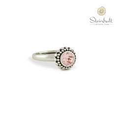 Ring "Sheila" with round Swarovski Vintage Rose