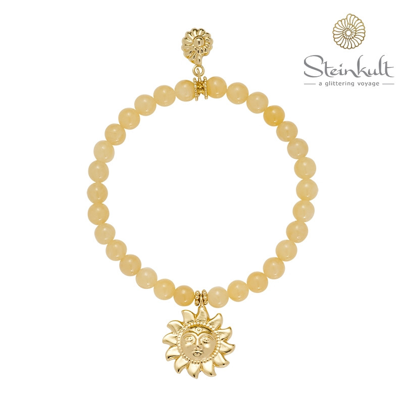 Stone bracelet with sun "Nephele"