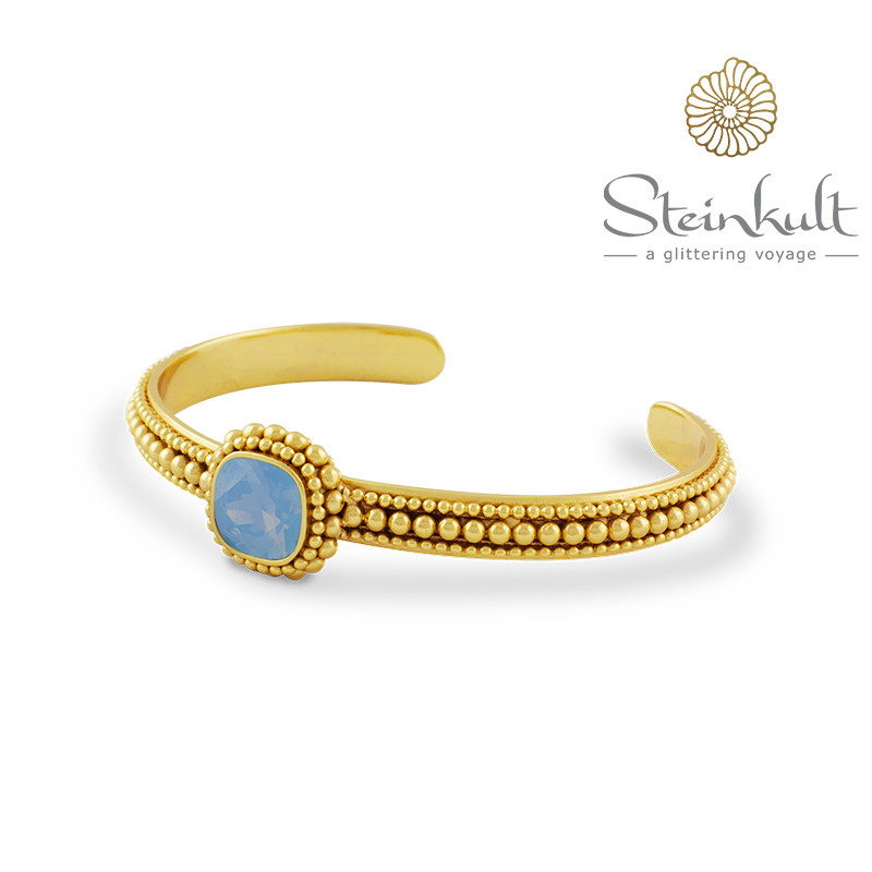 Cuff "Aisha" Swarovski AirBlue Opal
