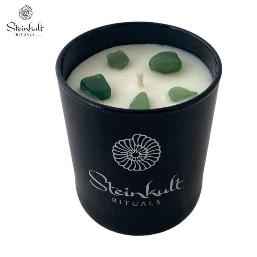 JADE CRYSTAL CANDLE, Tuberose & Jasmine scent