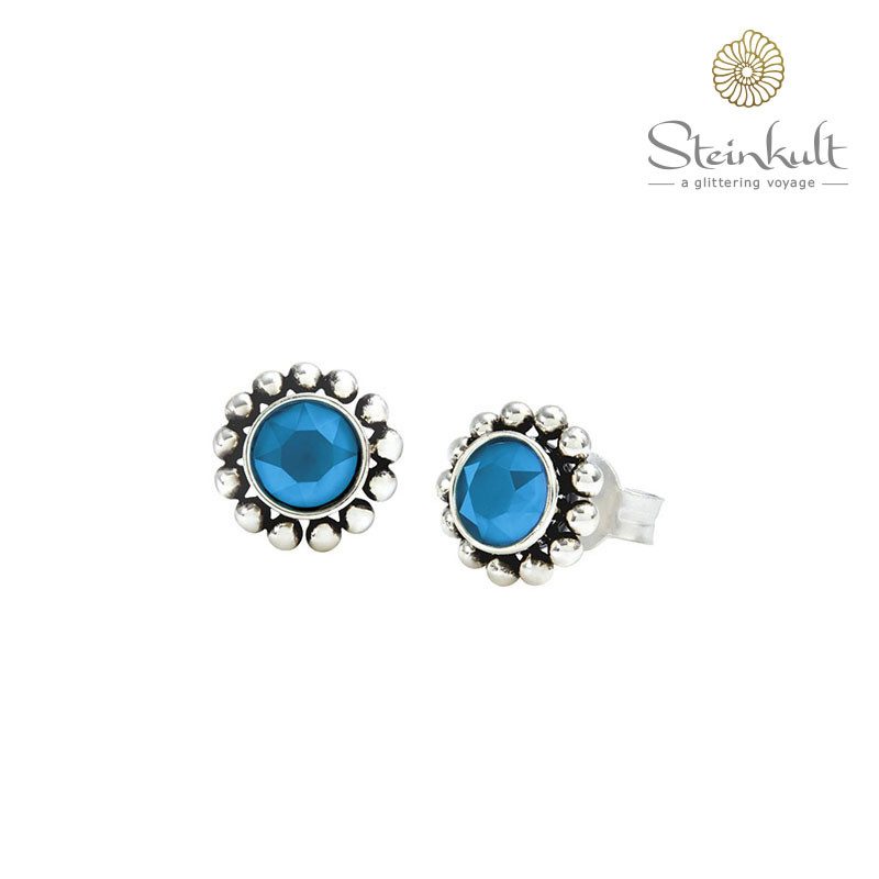Earrings "Amy" Swarovski Calypso Blue