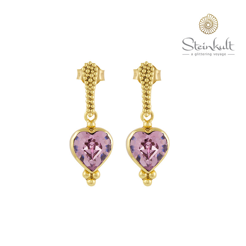 Earrings "Love" Swarovski Light Amethyst