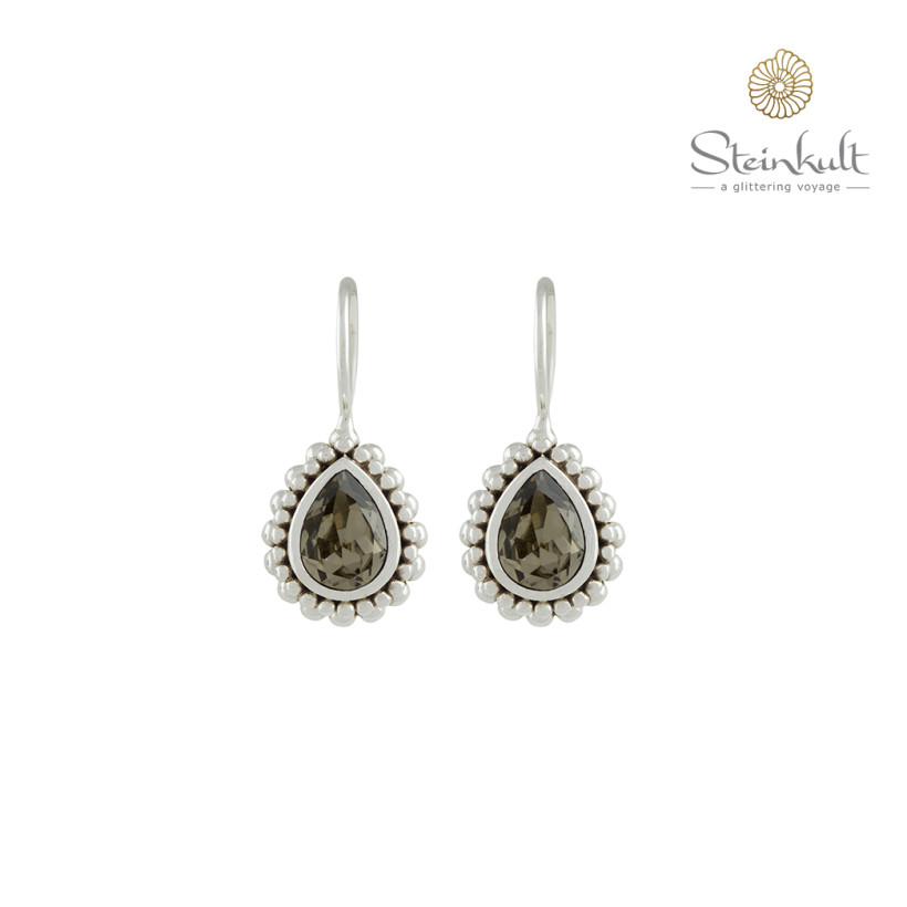 Earrings Petite Drop "Celebration" Swarovski Greige
