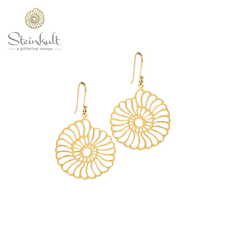 Earrings Steinkult's Resort Icon 30 mm plain