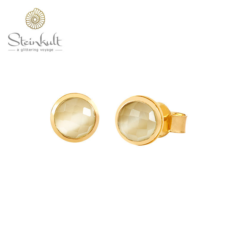 Earstuds with stone "Bella"