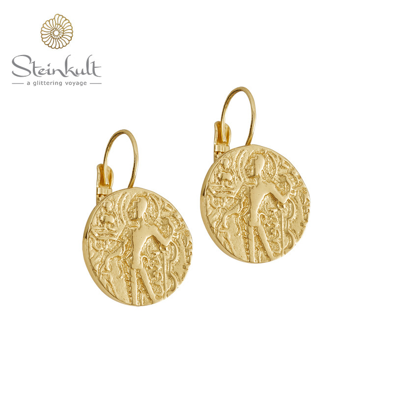 Earrings with coin "Valentina"