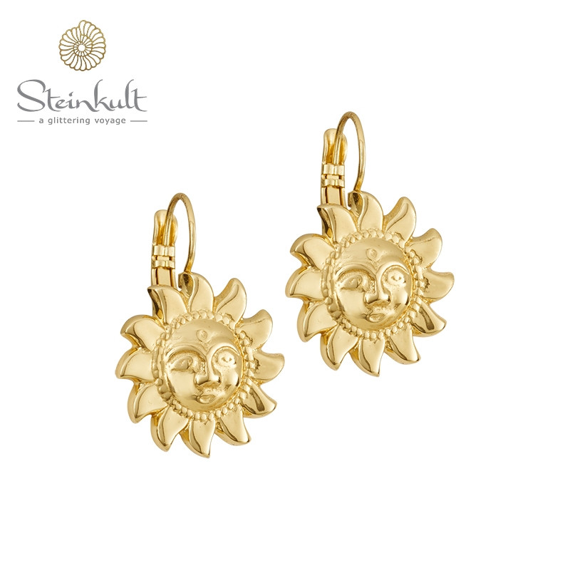 Earrings with sun "Nephele"