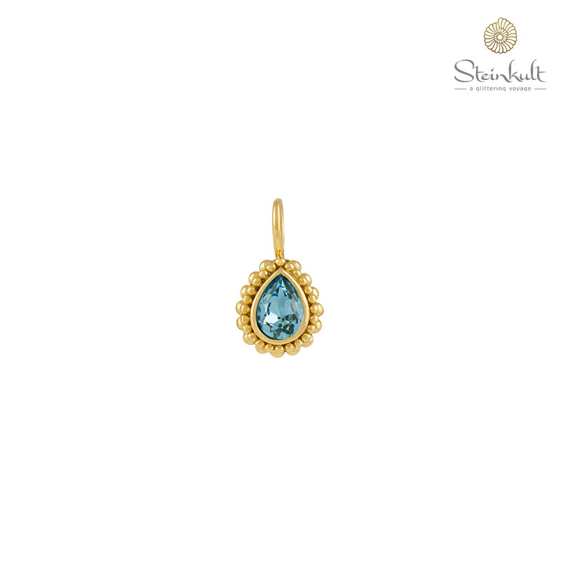 Pendant Petite Drop "Celebration" Swarovski Aquamarine