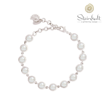 Flexible Bracelet Delphia with  Freshwater Pearls