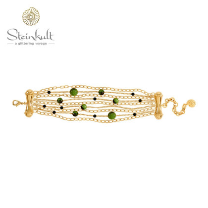 Exotica Bamboo Multistrand Bracelet with semiprecious stones