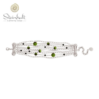 Exotica Bamboo Multistrand Bracelet with semiprecious stones