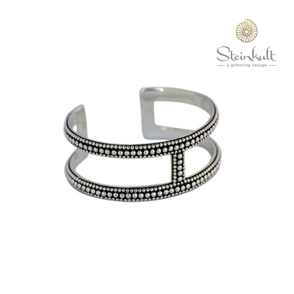 2-Line Cuff "Eva" silver