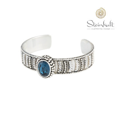 Cuff "Brenda" Swarovski Oval Montana