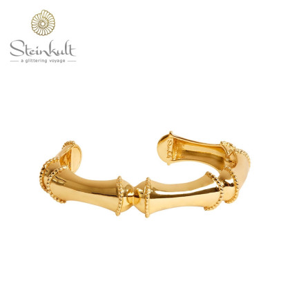 Exotica Bamboo Cuff, Gold plated