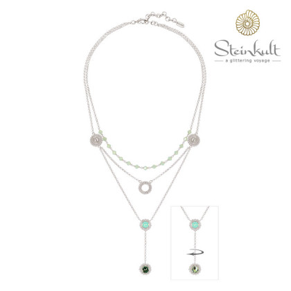 Necklace "Sheila" round Swarovski Crystals