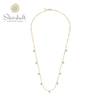 Design Necklace with 2 Color Turquoise Beads
65 cm lenght