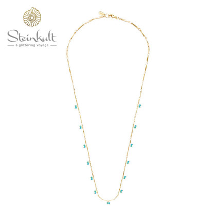 Design Necklace with 2 Color Turquoise Beads
85 cm lenght
