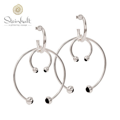 Delphia XL Double Earhoops Onyx