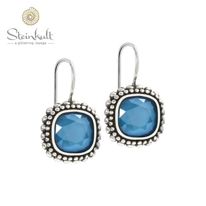 Earrings "Aisha" Swarovski Calypso Blue