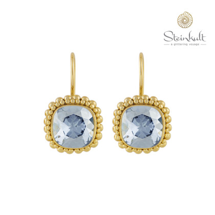 Earrings "Aisha" Swarovski Crystal Blue Shade