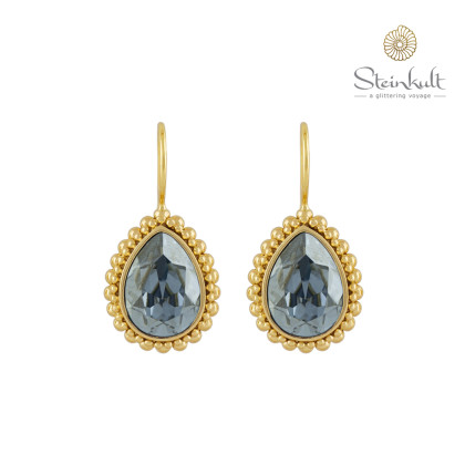 Earrings "Amber" Swarovski Crystal Blue Shade