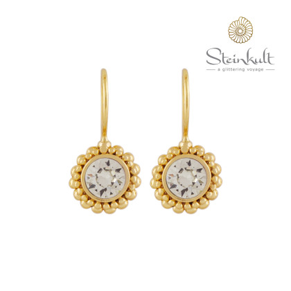 Earrings "Sheila" with round Swarovski Crystal