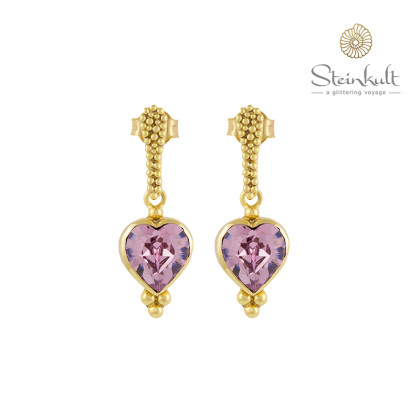 Earrings "Love" Swarovski Light Amethyst