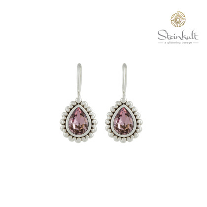 Earrings Petite Drop "Celebration" Swarovski Crystal Antique Pink