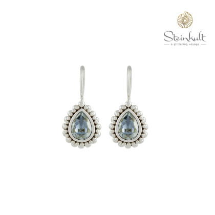 Earrings Petite Drop "Celebration" Swarovski Crystal Blue Shade