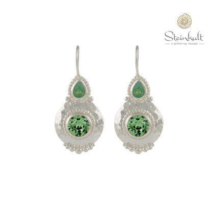 Earrings "Crystalle" Swarovski Pacific Opal & Chryolite