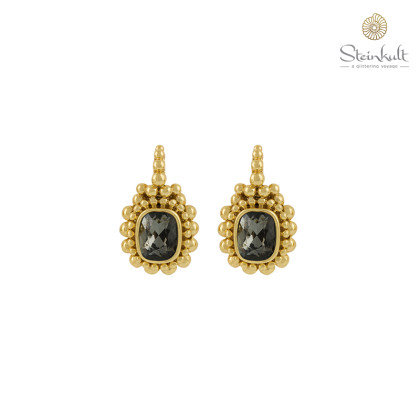 Earrings "Sharon" Swarovski Crystal Silver Night
