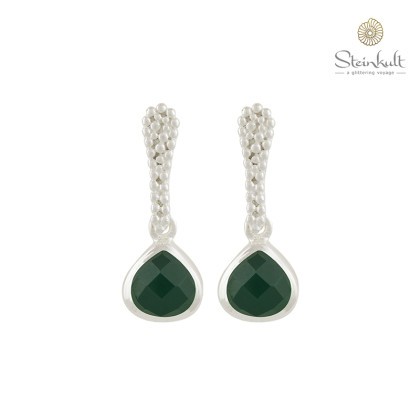 Earrings "Veracruz" Green Onyx