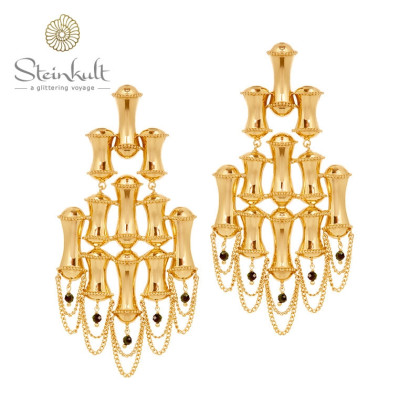 Chandelier Earclips Gold plated