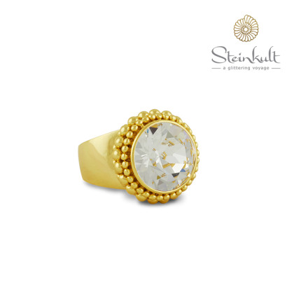 Ring "Sheila" Large with round Swarovski Crystal